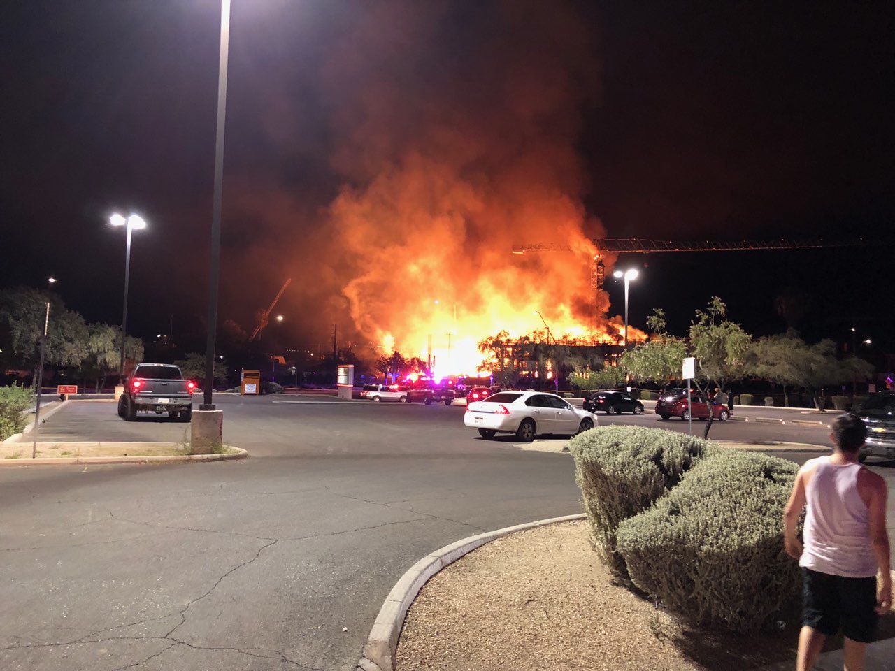 Tucson construction fire